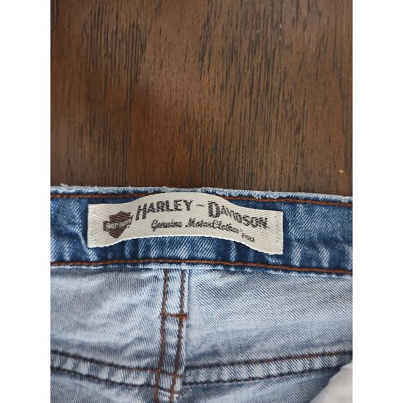 Harley Davidson Women's Size 24x31 Classic Straight Leg Cotton Blend Denim Jeans - Picture 3 of 12